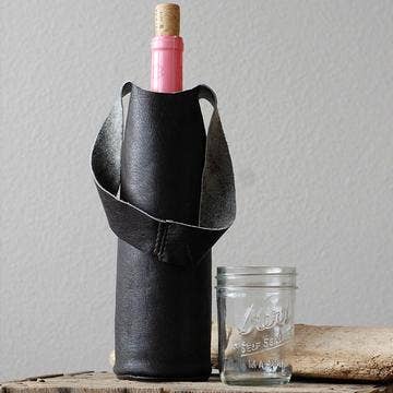 Vicki Jean Leather Design Co. - Wholesale Wine Tote - Leather Wine Tote Bag