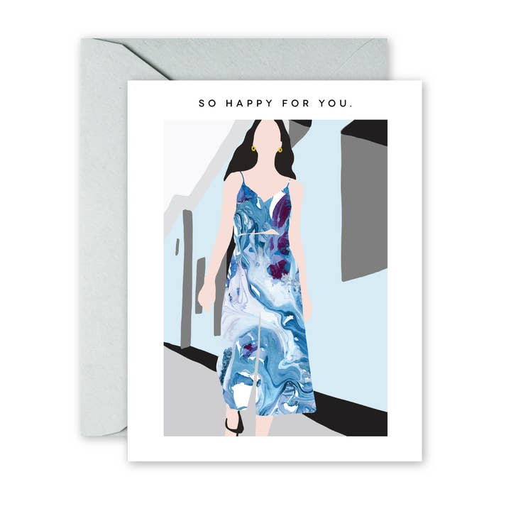 MARBLE DRESS Greeting Card for wholesale by pixelimpress