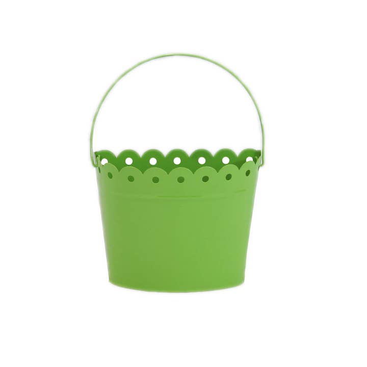 Home Kreation by KK dba Kraft Klub - Wholesale Bucket/Pail - Scalloped Enamel Half Pail
