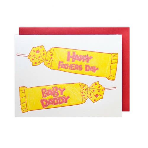 Riva Letterpress - Wholesale Father's Day Card - Baby Daddy Father's Day0