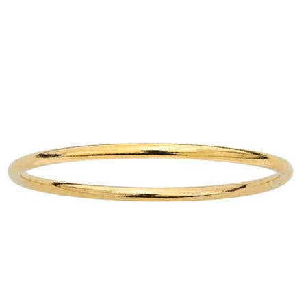 Nikki Smith Designs - Wholesale Band/Stacked Ring - Gold Filled Stackable Ring- Plain Gold