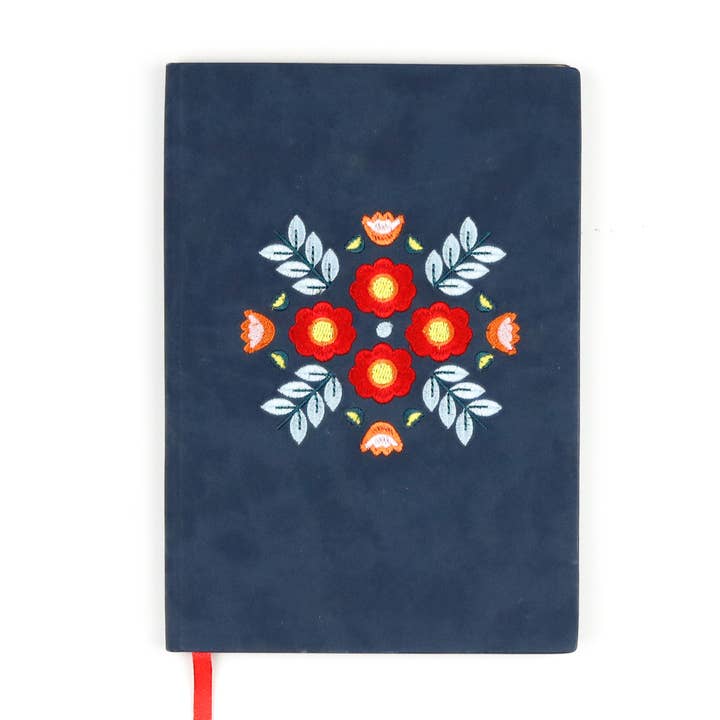 Evelynn Embroidered Layflat Journal Notebook for wholesale by Denik