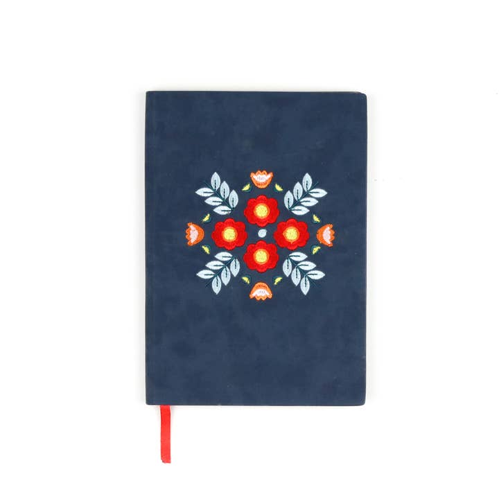 Evelynn Embroidered Layflat Journal Notebook for wholesale by Denik