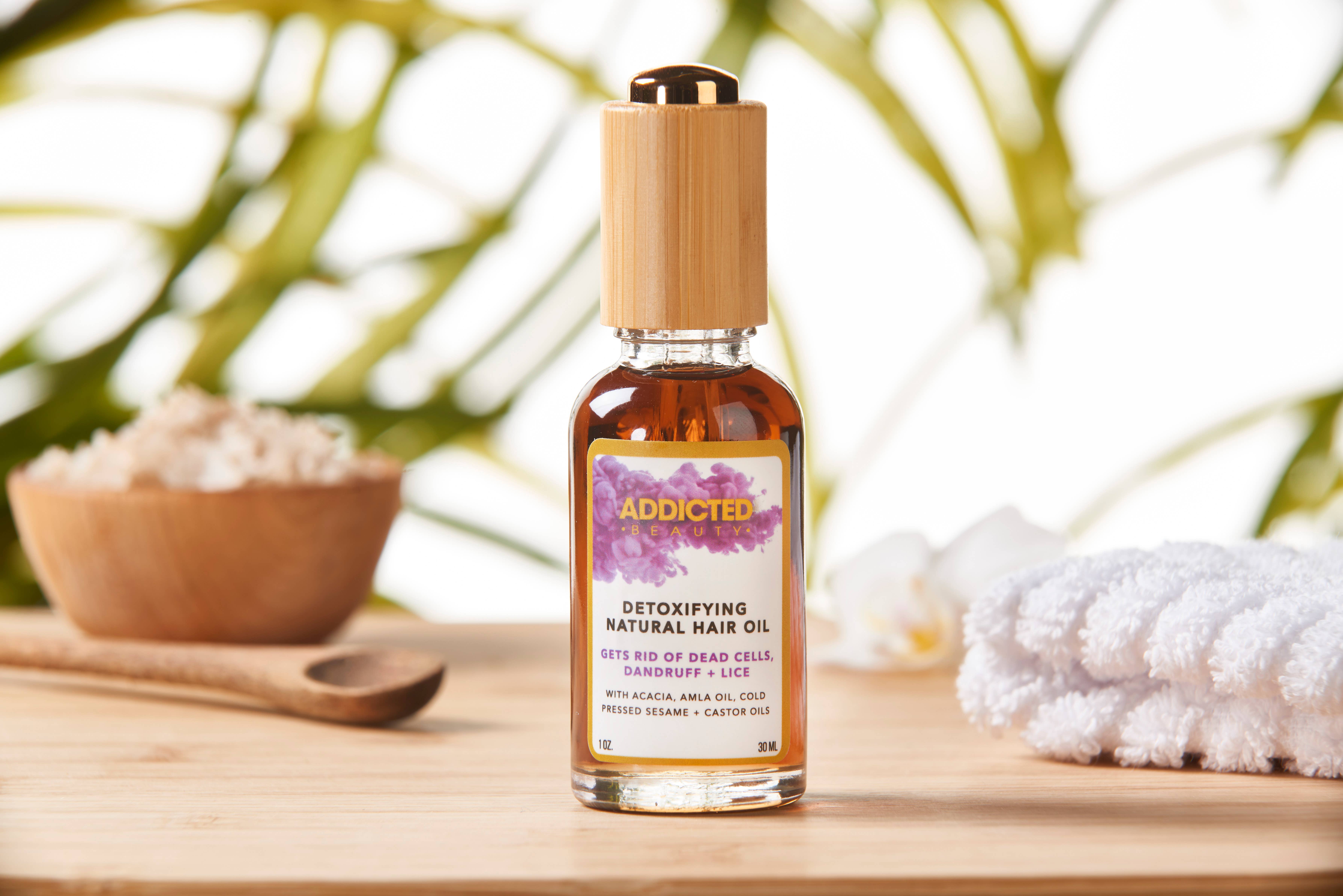 Addicted Beauty – wholesale Hårolja – Avgiftande naturlig hårolja2