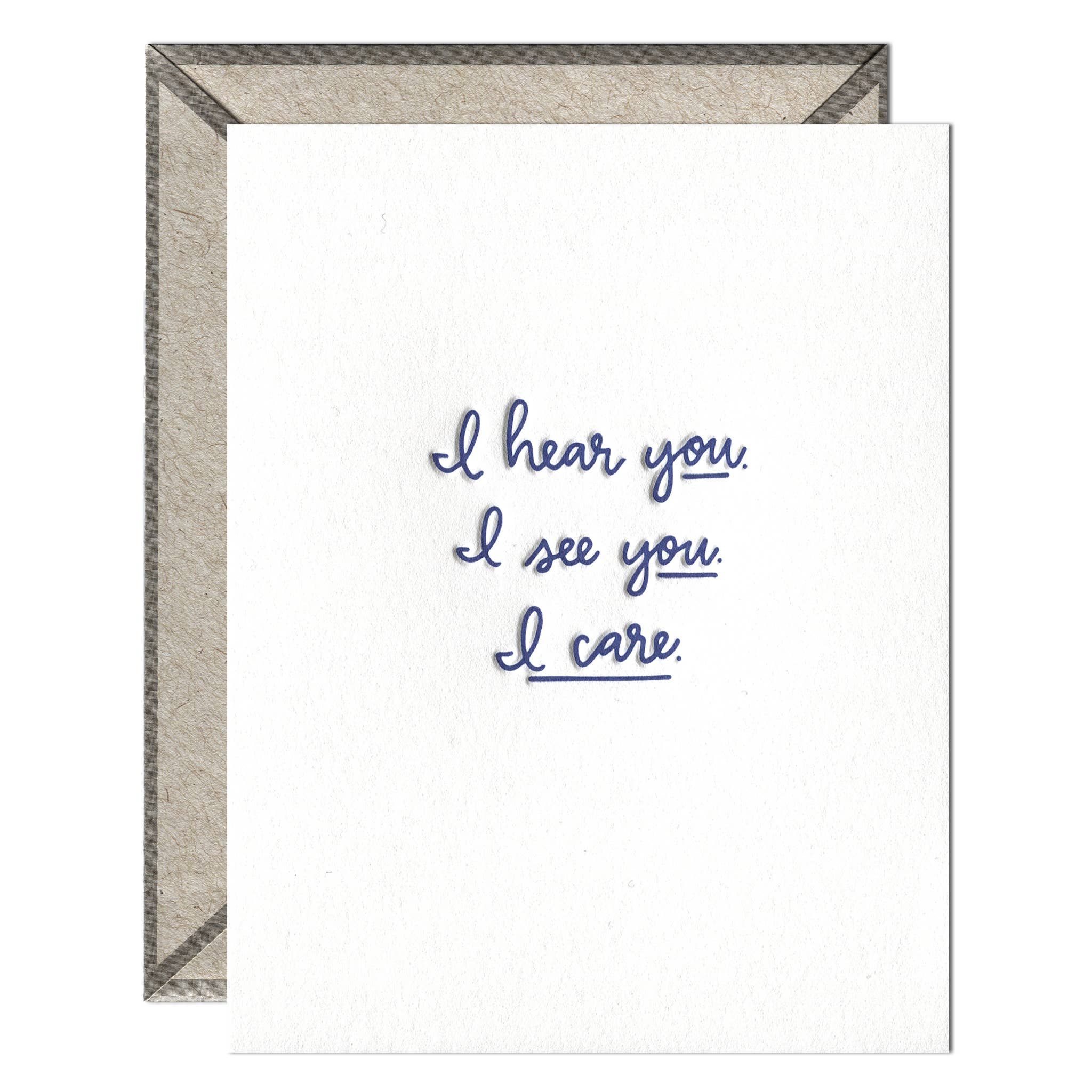 INK MEETS PAPER - Wholesale Encouragement Card - I See You. I Here You. - Encouragement card1