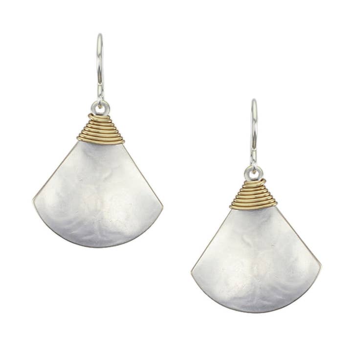 Wire förpackade fläkt Wire örhänge för wholesale av Marjorie Baer