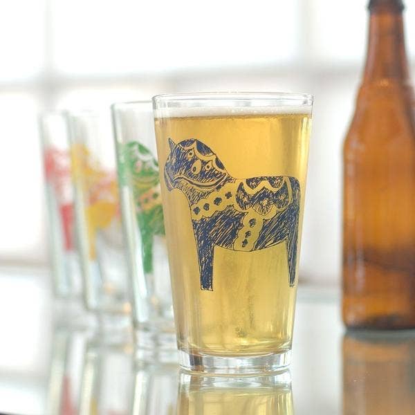 Vital Industries - Wholesale Beer Glass/Mug - Dala Horse Pints1