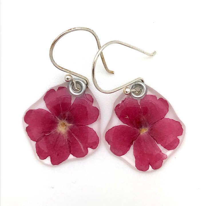 63108 Rosa Verbena Örhängen för wholesale av Petal Connection
