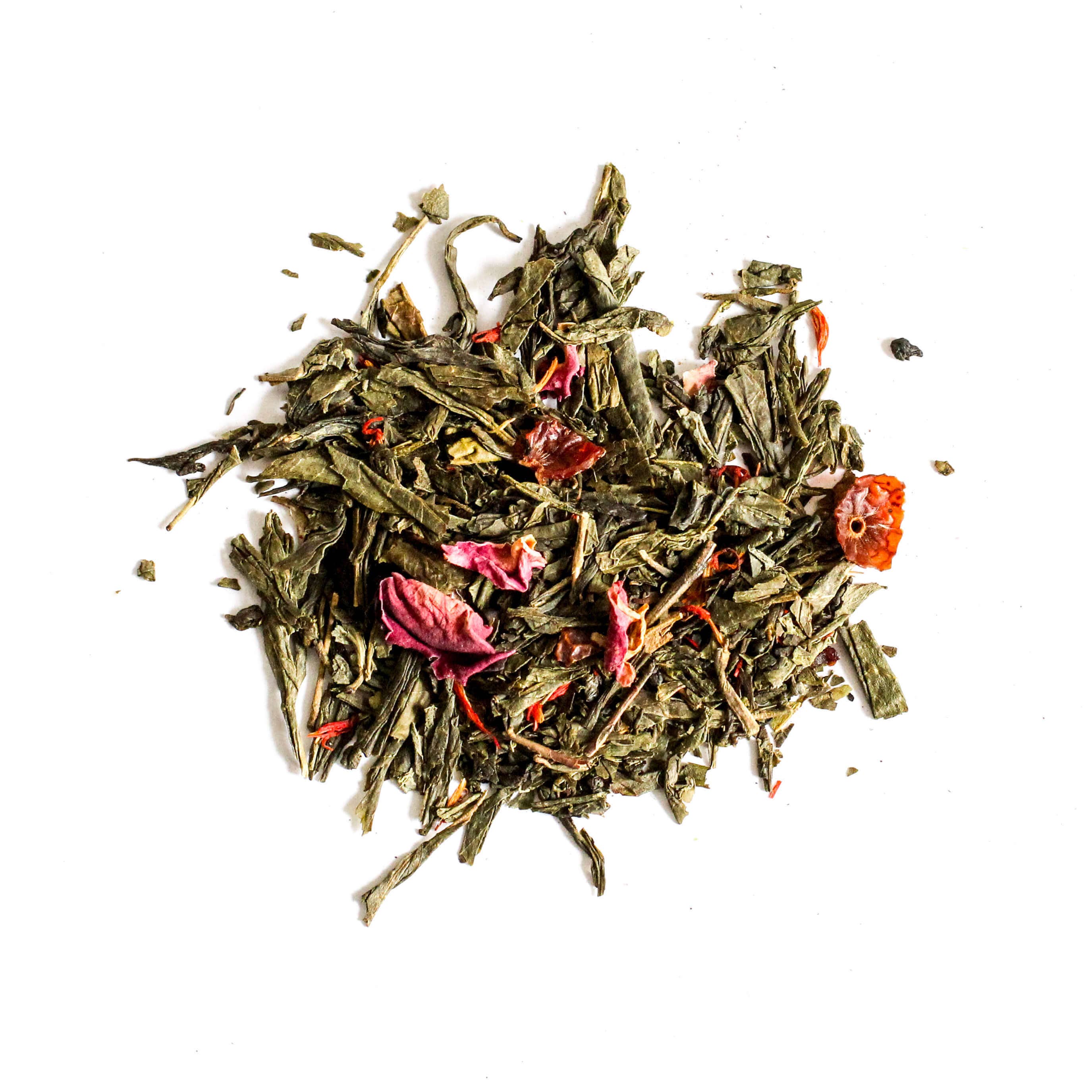 Big T NYC - Wholesale Loose Tea - UNEXPECTED FLING Organic Green Tea + Rose, Cherry1