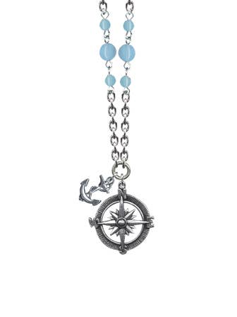 Anchor Compass Sweet & Petite Necklace for wholesale by Classic Hardware