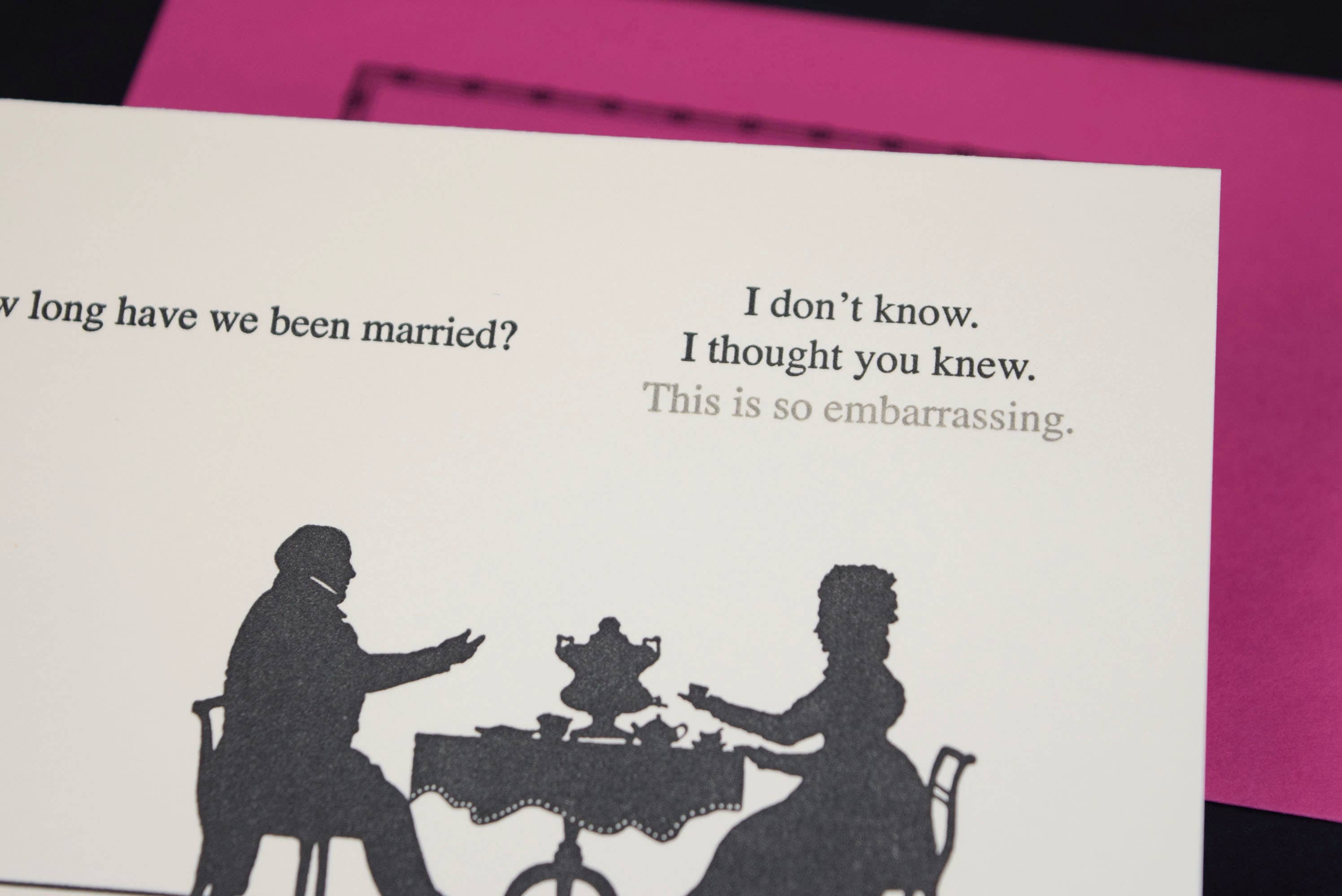 Oddball Press LLC - Wholesale Anniversary Card - How Long Anniversary Card1