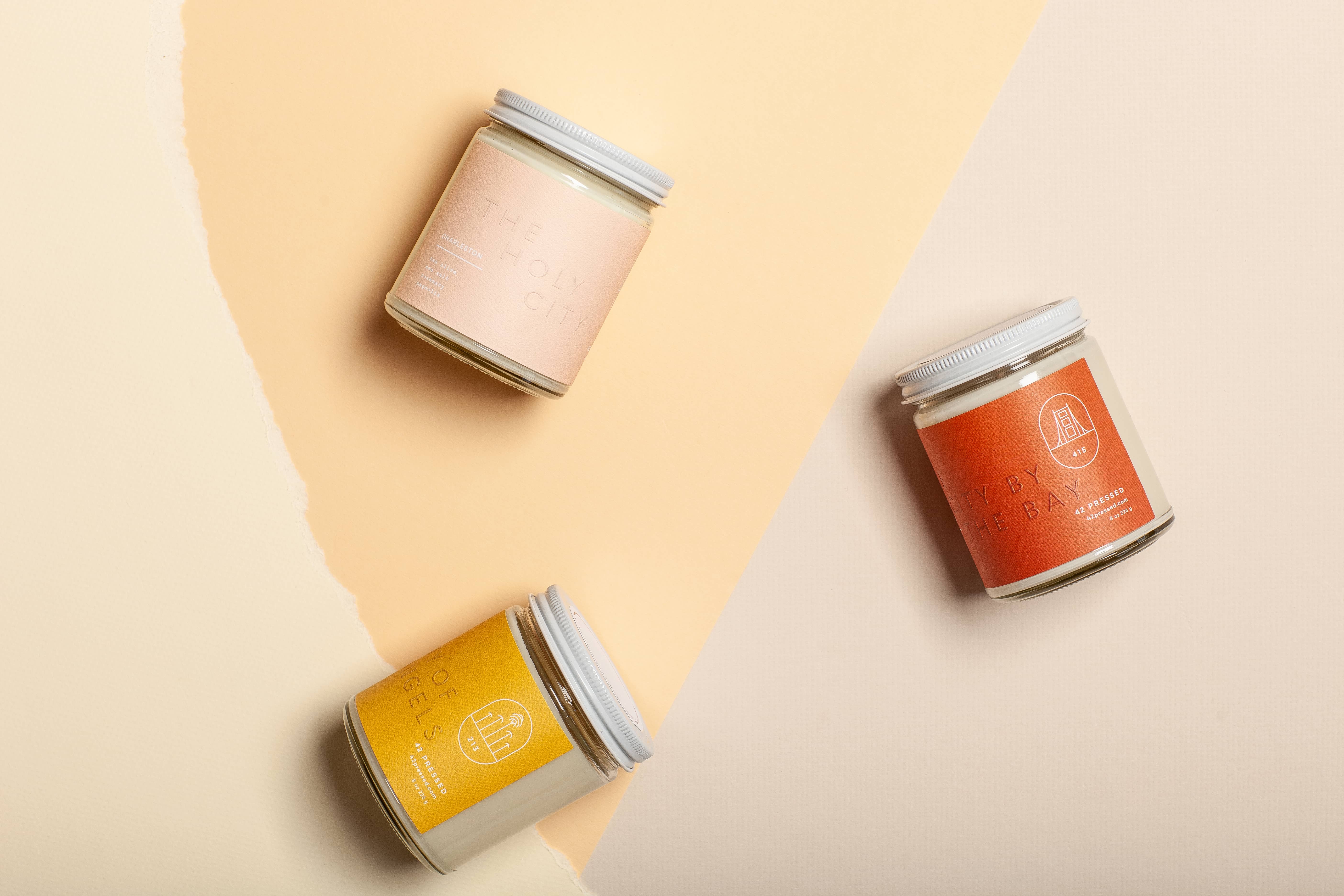 42 Pressed – Vela em jarro/copo por atacado – Vela de Los Angeles5