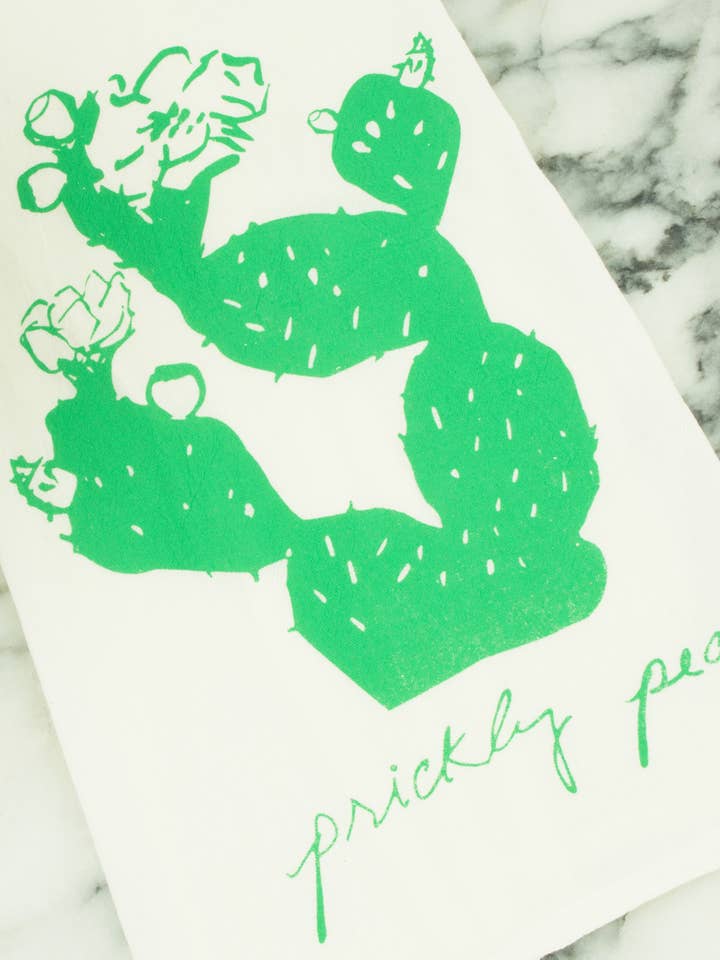 Toalha de Chá de Algodão | Cacto Figueira-da-Índia, Planta Suculenta por atacado de Kimball Prints