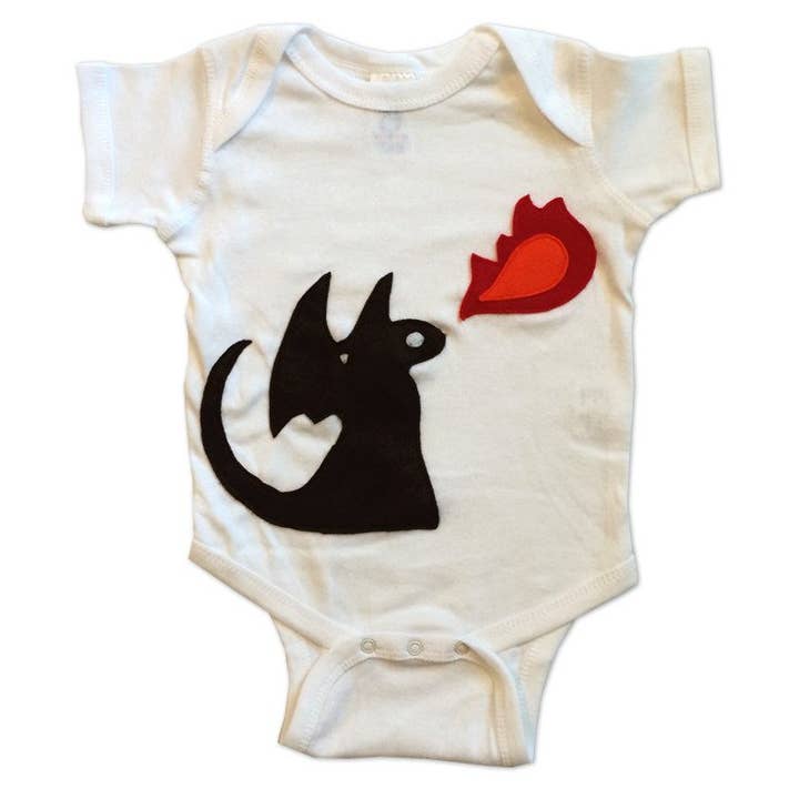 Fire Dragon Infant Bodysuit for wholesale by mi cielo