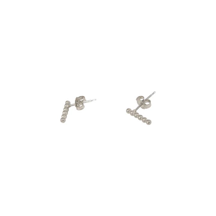 Silver Staple Stud Earrings for wholesale by Marionwild Jewelry