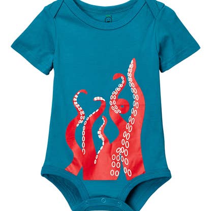 Octopus Baby Bodysuit for wholesale by Doodle Pants