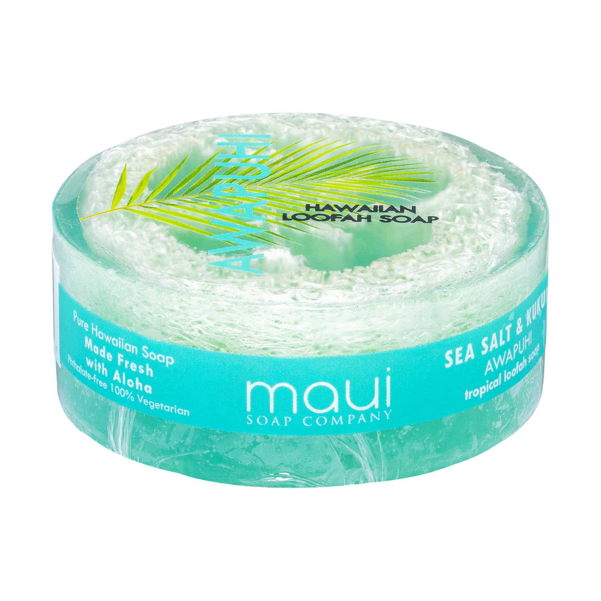 Maui Soap Co. – wholesale Tvål – Awapuhi havet salt & Kukui exfolierande Loofah tvål 4,75 oz2