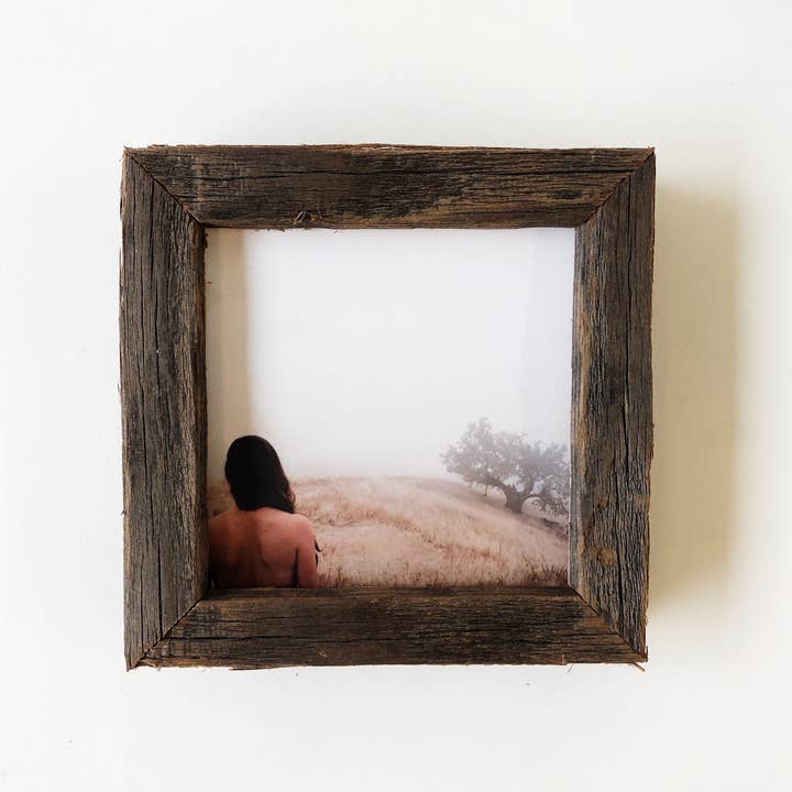 Alibi Interiors - Wholesale Picture Frame - 4" x 4" Reclaimed Wood Gallery Frame