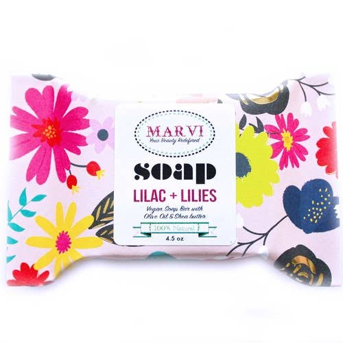 Lilac + Lilies Soap for wholesale by Marvi Beauty