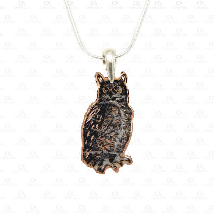 N 812 OWL Classic Necklace for wholesale by COPPER ARTS INC.