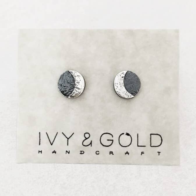 Lunar Eclipse Ohrstecker für den Großhandel von Ivy & Gold Handcraft