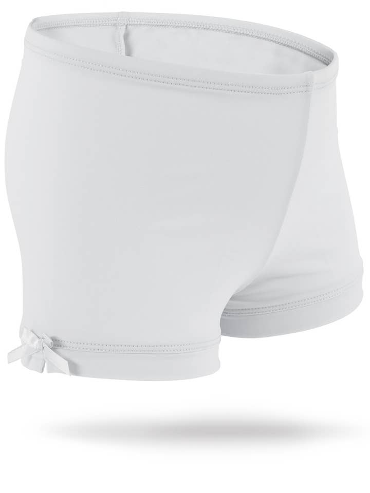 Monkeybar Buddies - Wholesale Shorts - Kids - White as Snow Girls Spandex Shorts