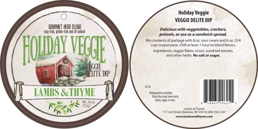 Lambs & Thyme - Vente Sauces - Vacances Veggie Trempe - Demi-douzaine1