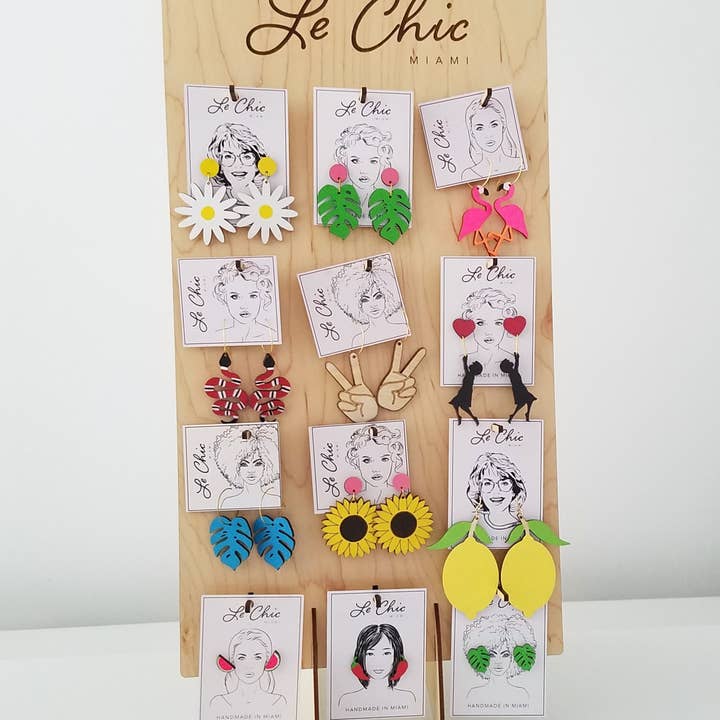 Le Chic Miami - Wholesale Jewelry Stand & Display - Le Chic Miami Earring Display