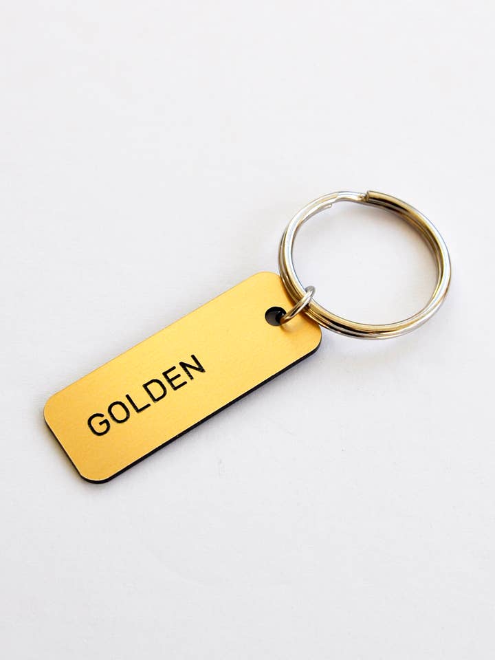 Goldener Keytag für den Großhandel von Swell Made Co.