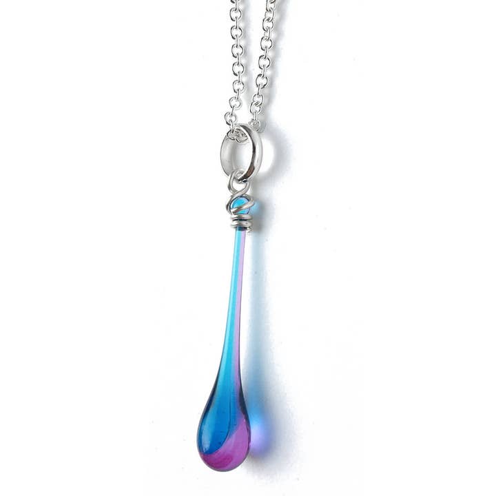 Sundrop Jewelry - Vente Colliers à pendentif - Collier avec pendentif en forme de larme en verre Maressa15