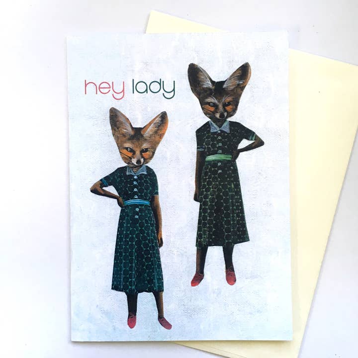 Pergamo Paper Goods - Wholesale Friendship Card - Retro Fox Card