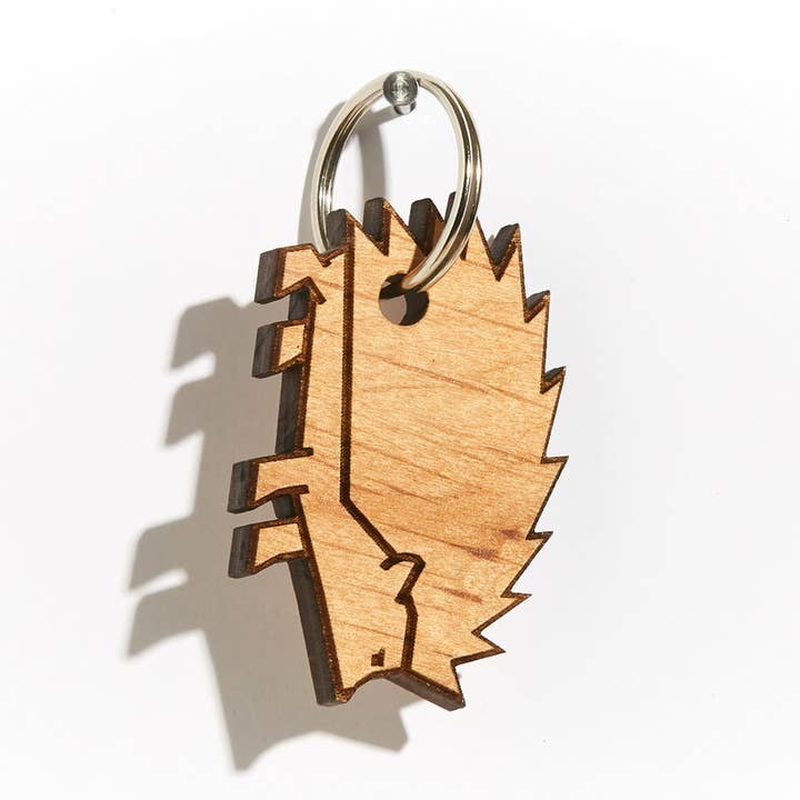 Porte-clés en bois de hérisson pour la vente par Lucca