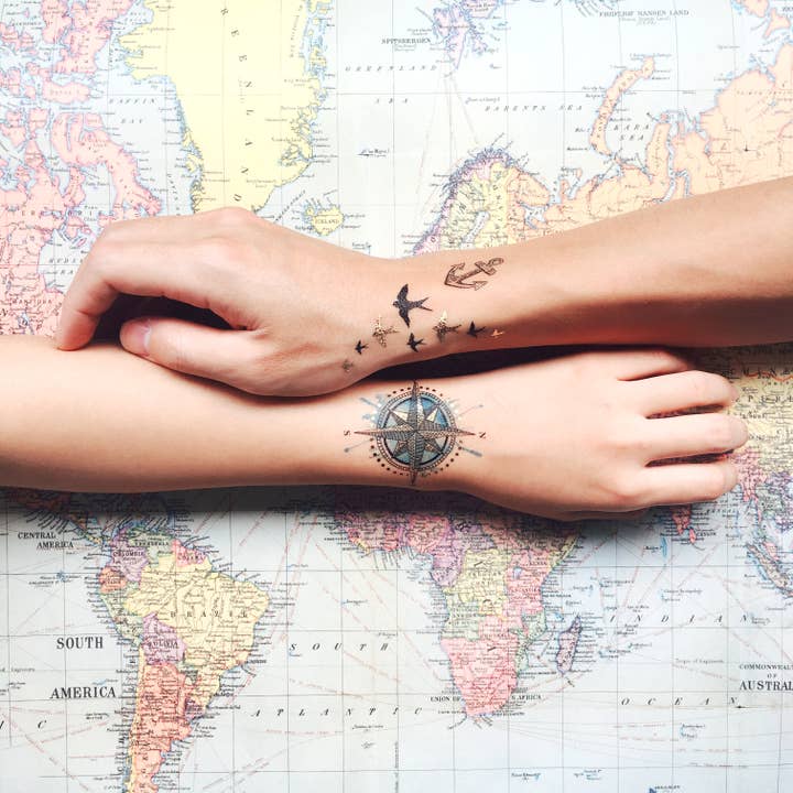 PAPERSELF - Wholesale Temporary Tattoo - Nautical Temporary Tattoos Stickers2