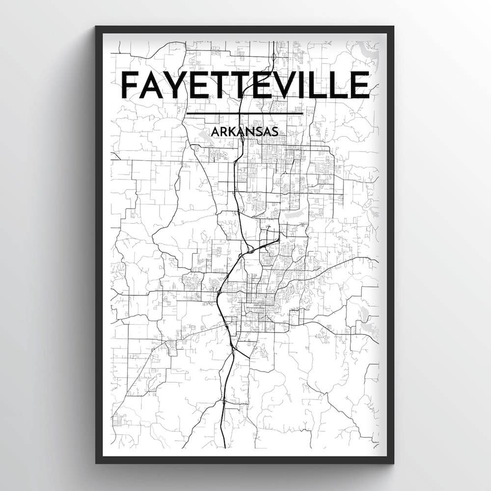 Point Two Design Group - Wholesale Art Print - Fayetteville City Map1