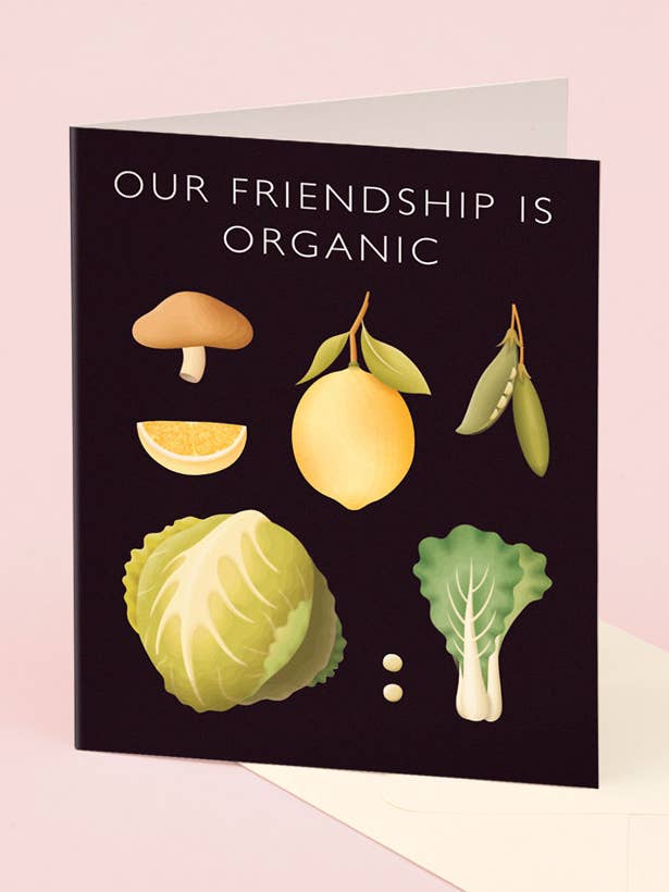 Vegetable Friendship Card for wholesale by Clap Clap