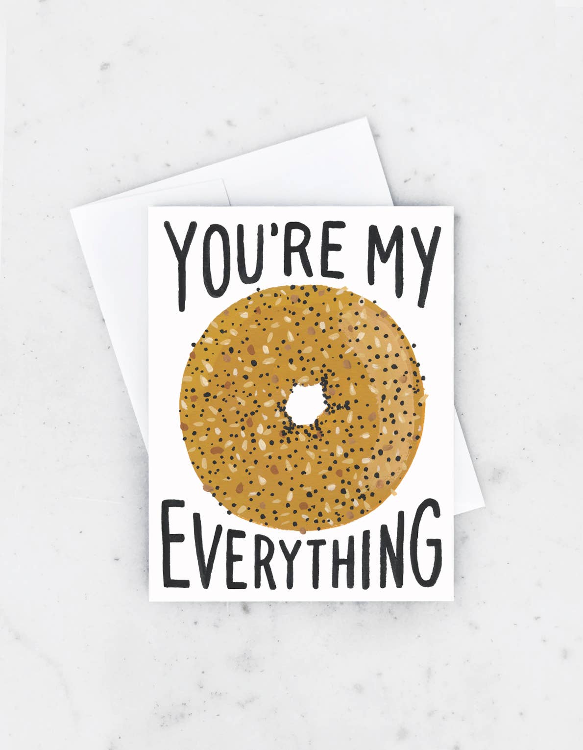 Idlewild Co. - Wholesale Love Card - Everything Bagel Greeting Card1