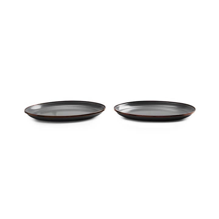 Barebones - Wholesale Dinner Plate - Enamel Deep Plate (Set of 2)