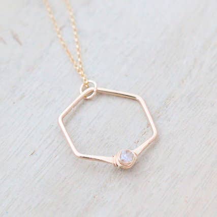 Breking Hexagon ketting voor wholesale door Saressa Designs