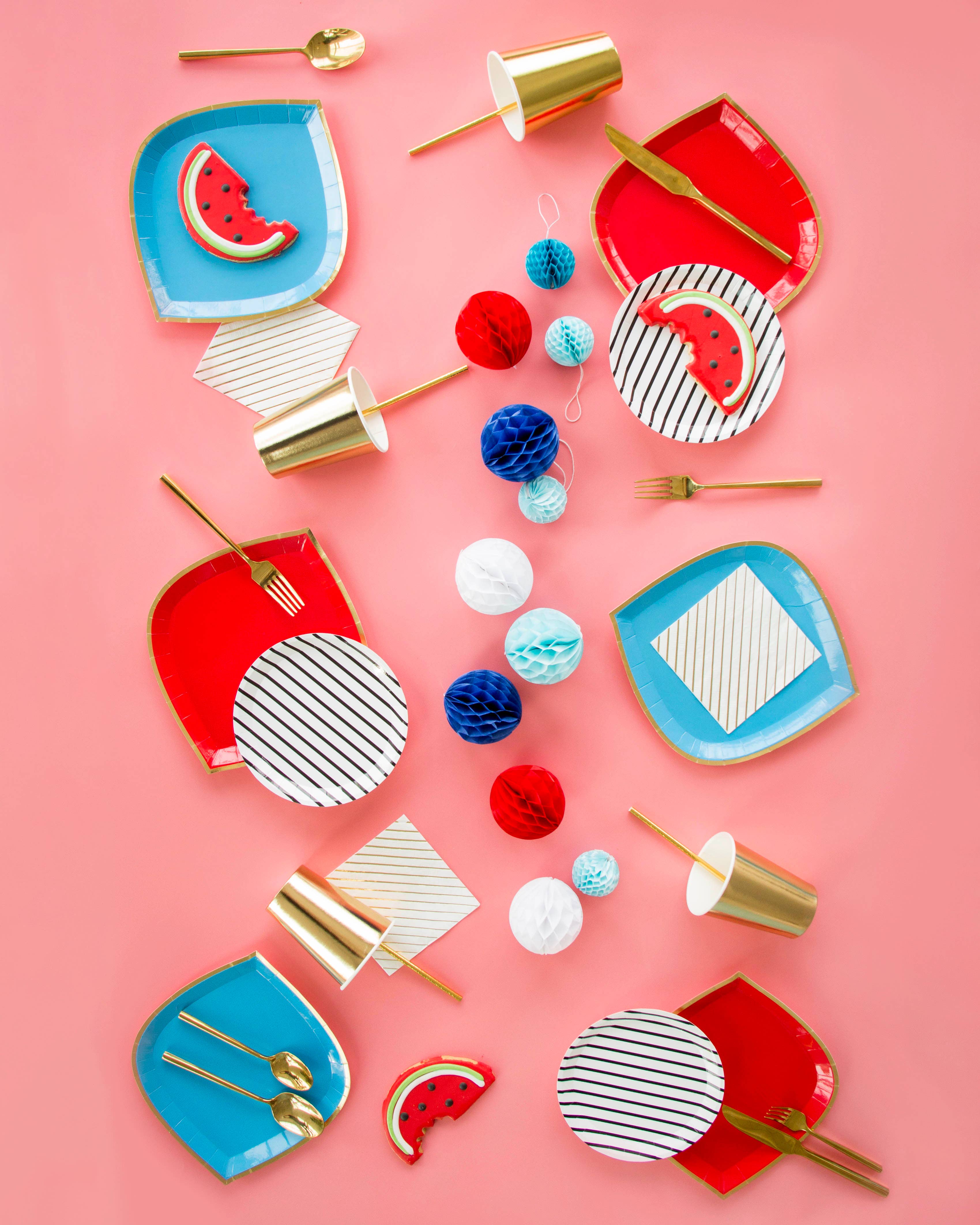 Jollity & Co. + Daydream Society - Vente Serviettes jetables - Serviettes Cocktail Blanc & Or - 20 Pk.1