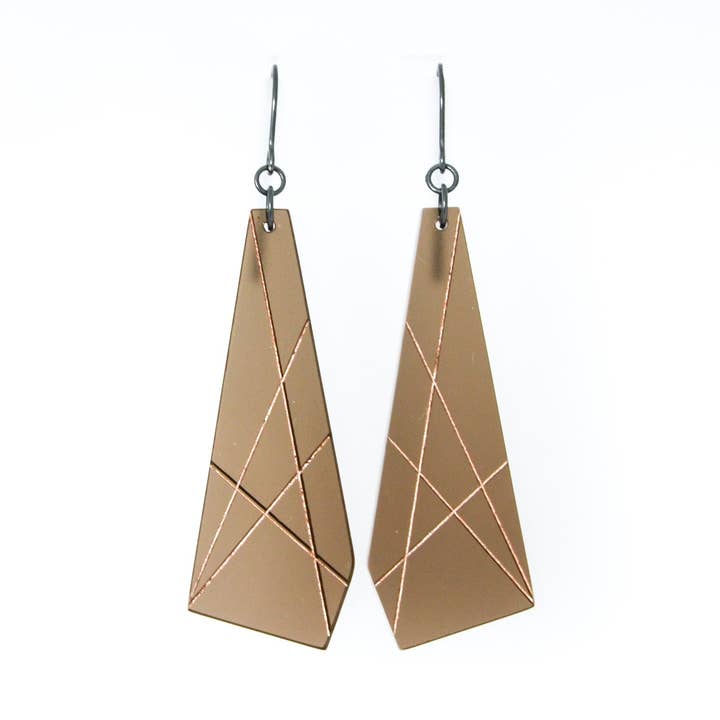 Polygon Øreringe {akryl} for engroshandel hos Bird of Virtue