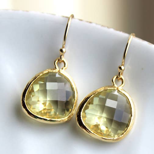 Orecchini Citrino Oro per la vendita all'ingrosso da parte di Laalee Jewelry