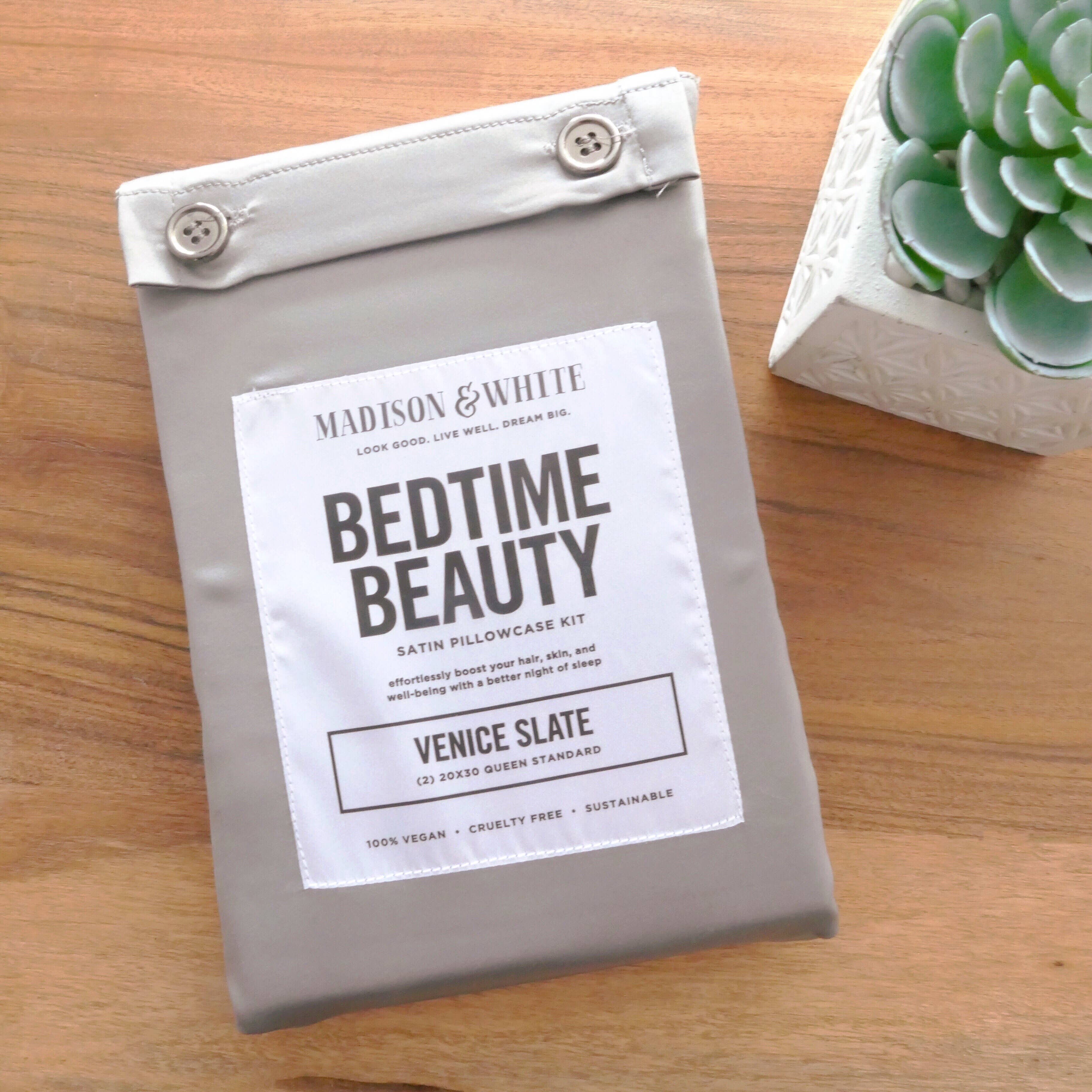 Madison and White - Wholesale Bedding Pillowcase/Sham - Bedtime Beauty in Venice Slate1