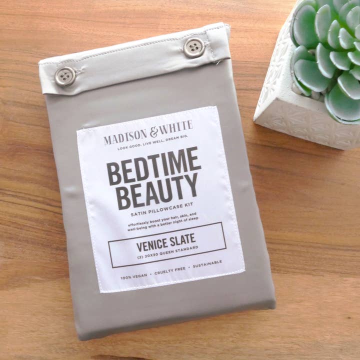 Madison and White - Wholesale Bedding Pillowcase/Sham - Bedtime Beauty in Venice Slate1