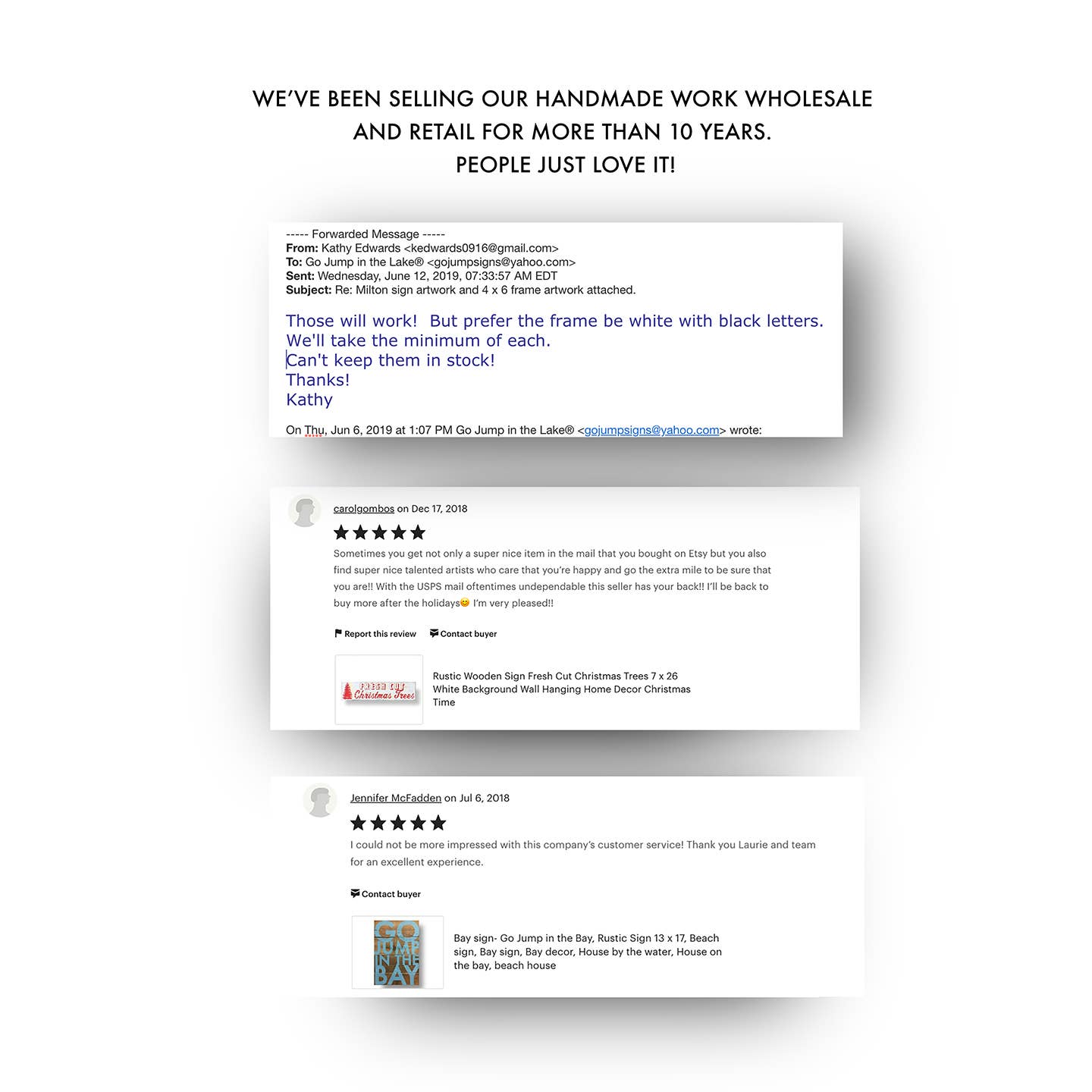 Go Jump in the Lake® - Wholesale Sign - Lake sign- If you're lucky enough... 16 x 25 on Cedar5