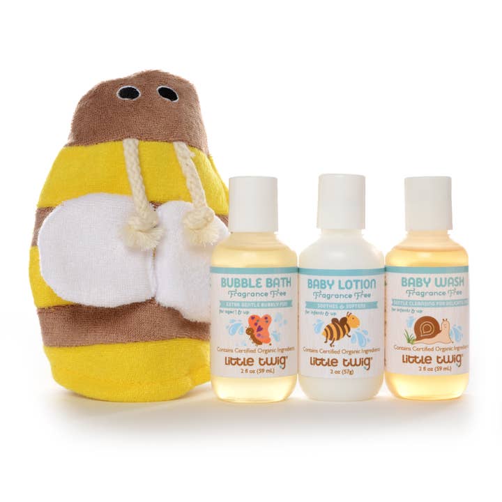 Little Twig – wholesale Bath & body set – Baby – TRAVEL SET BEE2