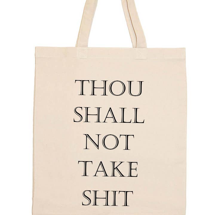 Du sollst keine Scheiß-Einkaufstasche nehmen für den Großhandel von Quippy Brand