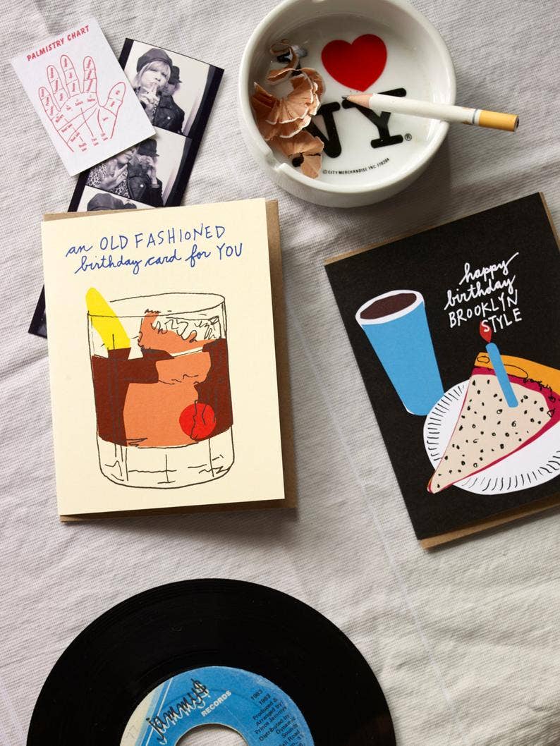 La Familia Green - Wholesale Birthday Card - Old Fashioned Birthday Greeting Card1