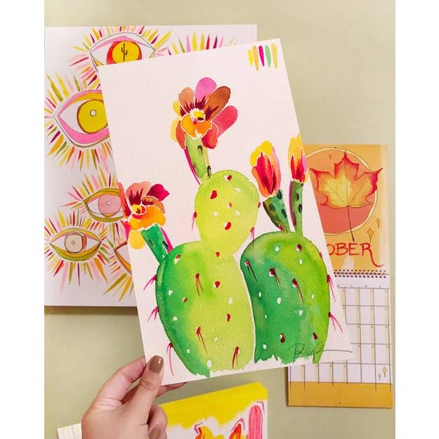 Paige Poppe Art - Wholesale Art Print - "Technicolor Blossoms" Art Print1