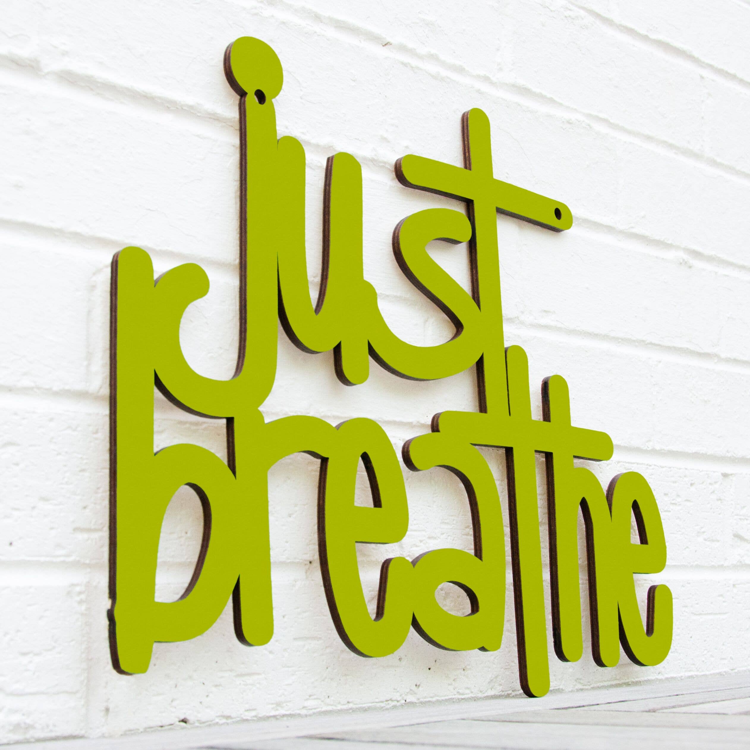 Spunky Fluff - Wholesale Wall Sign - Just Breathe, Inspirational Wood Wall Art Sign8