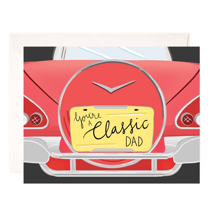Classic Dad Greeting Card - Punny Father's Day Card for wholesale by Bloomwolf Studio